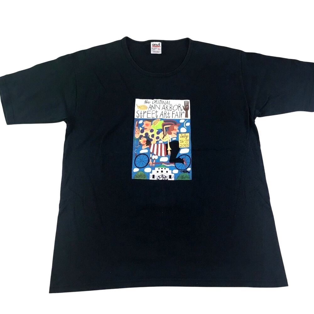 Ann Arbor Street Fair Vintage  Original July 2003 T-Shirt Size XLarge